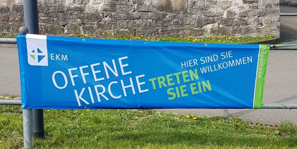 Banner offene Kirche